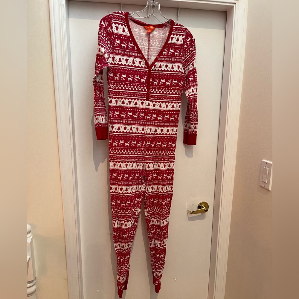 Womens JF Size Medium Holiday Christmas Onesie Pyjamas. 100% Cotton